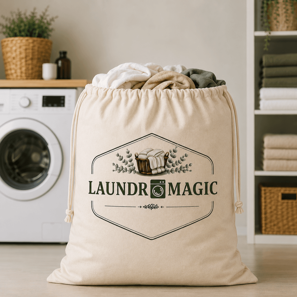 Laundry bag ready for drop off