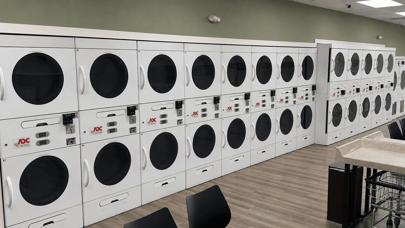Free dryer at Laundromagic
